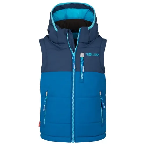 Trollkids Kids Narvik Vest XT 152, Hafenblau/Aqua Nebel von TROLLKIDS