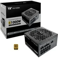 Thermaltake Toughpower GT 1000W Netzteil - 80 PLUS Gold-zertifiziertes Netzteil mit 1000W Dauerleistung, ultra-leisem 120-mm-Lüfter und vollmodularen Kabeln für optimale Effizienz und Geräuschminimierung.