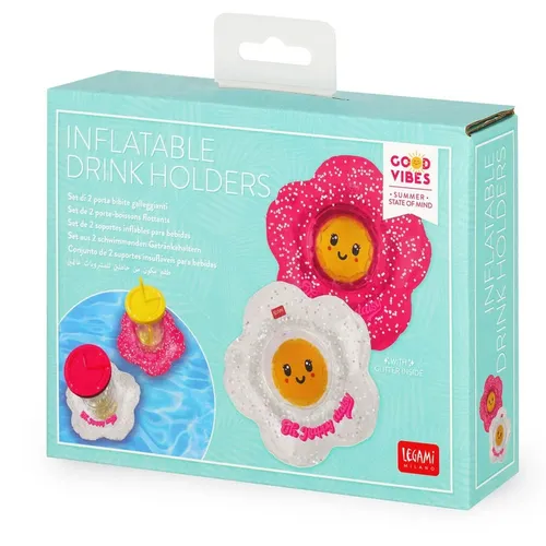 LEGAMI SCHWIMMENDER GETRÄNKEHALTER in pink von Legami