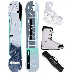 Airtracks Damen Snowboard-Set Freestyle Freeride Drom Lady Rocker 155 + Snowboard Bindung Master W + Snowboardboots Star W 41 + Sb Bag