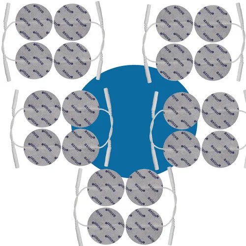 Elektroden Pads für TENS EMS Ø 5cm für Schmerztherapie Gesicht Falten Massage 20