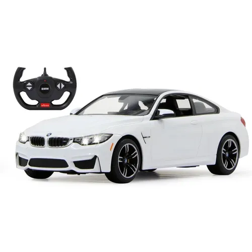 Jamara BMW M4 Coupe 1:14 - Weißes RC-Modell mit 40Mhz - RC-Modelle, detailgetreue Nachbildung des BMW M4 Coupe im Maßstab 1:14, ideal für spannende Rennen und Sammler.