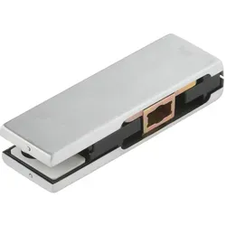 Unterer Eckbeschlag PT 10 Universal light für 10mm Glas von DORMA-Glas