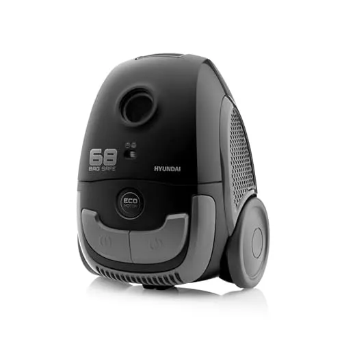HYUNDAI ELECTRONICS Staubsauger VC068B - 800 W ECO-Motor - Bodenstaubsauger mit 2l Volumen und ECO-Motor für energieeffizientes Saugen. Hohe Saugleistung, praktische Abmessungen und Zubehör für eine gründliche Reinigung.