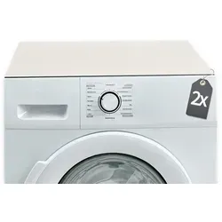 Tabletop Antirutschmatte Waschmaschinen-Auflagen 2er lichtgrau rutschfest, waschbar, 2-St., Textil-Finish Gummi-Matte als Trockner Waschmaschinen-Unterlage grau