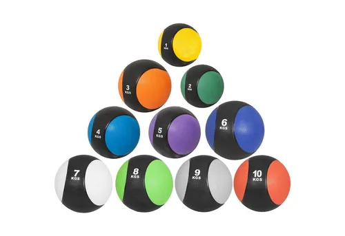 GORILLA SPORTS Medizinball Medizinball aus Gummi 1 - 10 kg (10-St)