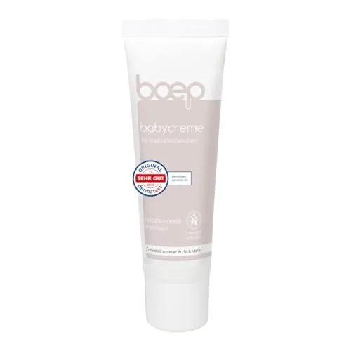 boep Babycreme | Vegane Naturkosmetik Gesichtscreme für Babys & Kinder | Empfohlen von Hebammen | Mit Bio Calendula, Bio Sheabutter & Mandelöl | Entwickelt von einer Ärztin & Mama (50 ml)
