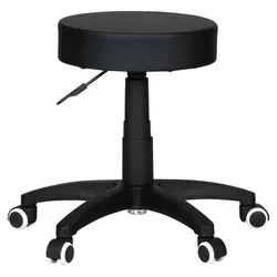 Amstyle Arbeitshocker SPM1.036 - Höhenverstellbarer Sitzhocker mit Rollen, belastbar bis 100 kg und gepolstert für optimalen Sitzkomfort – ideal für Büro und Praxis.