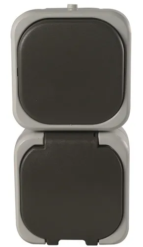 REV-Ritter Feuchtraum Aufputz Aus-/Wechselschalter + Steckdose AquaTop, IP 44