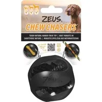 Zeus Hundespielzeug ChewChasers Treat Ball Ø 7,5 cm Schwarz