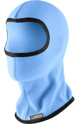 Ladeheid Kinder Jugend Mädchen Microfleece Sturmhaube Skimaske LA-203 (Himmelblau, One Size)