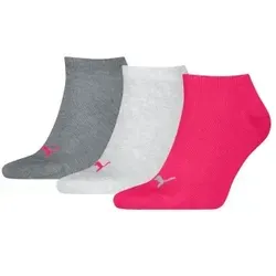 Puma 3P Sneaker Socks Rosa Gr 39/42 in grau von PUMA