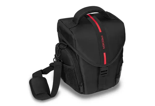 Pedea Kameratasche Essex - Fototasche für Spiegelreflexkamera und Zubehör, rundum geschützt mit wasserabweisendem Regenschutz und verstellbarem Schultergurt