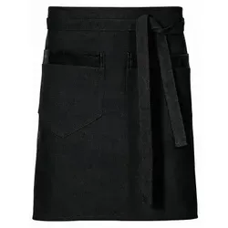 Exner 157 - Vorbinder Canvas, mit Taschen und Schlaufen, B80 x L45cm : schwarz 100% Baumwolle 16oz.