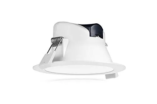 TEVEA - LED Einbauleuchten DIMMBAR IP44-7W 590lm 230V - LED Einbauleuchte mit geringer Einbautiefe (Dreifach-Weiss-7W)