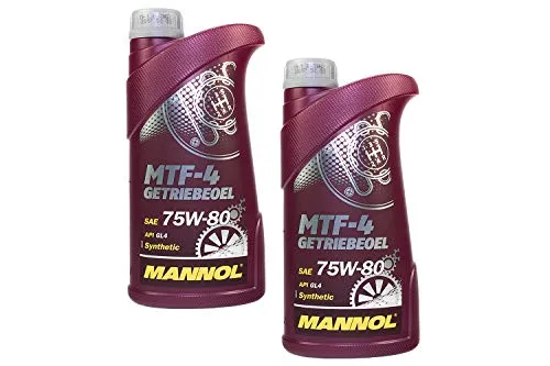 Getriebeöl Getriebe Öl MANNOL Schaltgetriebe MTF-4 API GL 4 75W-80 2 X 1 Liter für Aprilia Derbi Gas Gas Husqvarna