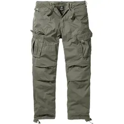 Brandit Columbia Mountain Vintage Cargo Hose oliv, Größe XXL - Wanderhosen mit lässigem Schnitt und superleichter Baumwollqualität, ideal für Outdoor-Aktivitäten. Praktische Taschen bieten genügend Stauraum für Essentials.