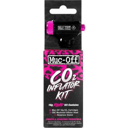 Muc Off Road Inflator Kit – Tubeless Inflator für sicheres Fahren - Fahrradwerkzeuge, ideal für Tubeless-Reifen, sorgt für schnelle und einfache Reparaturen unterwegs.