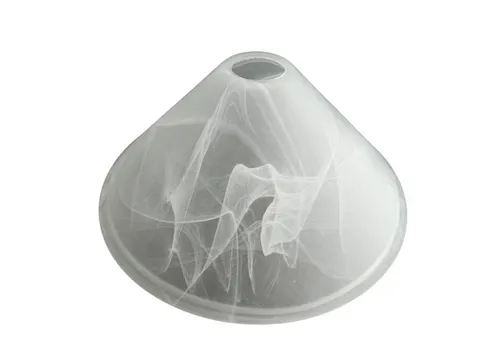 Lichthandel Hoch Lampenschirm Lampenglas Leuchtenglas Leuchte alabasterfarbig 29cm, passend für E27 Fassung