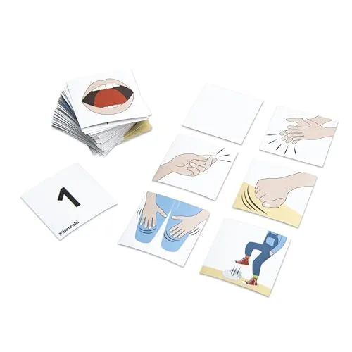 Betzold Bildkarten für Bodypercussion - Musikunterricht Grundschule - Kreative Bildkarten für Rhythmusübungen mit dem eigenen Körper. Ideal für den Musikunterricht, fördert Gemeinschaftserlebnisse und macht das Taktgefühl spielerisch erlebbar.