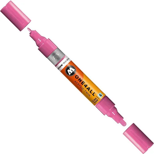 Molotow Marqueur pour Maquettes - One4All Twin - Acrylique Rose Fushia - 1,5/4mm - -231 - 15 cm (1 x) (MO227437)