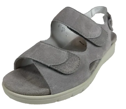 Semler Dunja D4015 Damensandale aus Leder in Rosa - Wanderschuhe für Damen, bequeme Sandale mit Klettverschluss, ideal für Freizeitaktivitäten im Frühjahr/Sommer, ausgestattet mit einem komfortablen Keilabsatz von 20 mm.