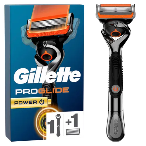 Gillette Nassrasierer Fusion5 ProGlide Power, für Herren, mit Mikroimpulsen, mit 1 Klinge