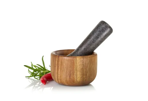 Taru Mörser mit Stößel S - Frisch gemahlene Gewürze - Sonstige Küchenhelfer, entdecken Sie die wahre Geschmackstiefe mit dem eleganten Taru Mörser aus Akazienholz und Stein für intensives Aroma in Ihren Gerichten.