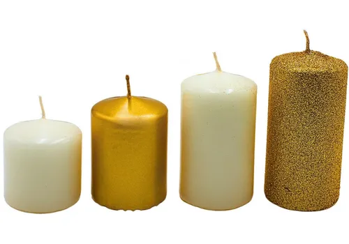 Dekohelden24 Formkerze Stumpenkerzen in verschiedenen Varianten, .
