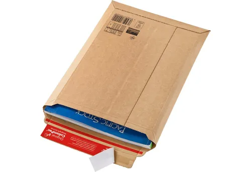 Produktbild COLOMPAC Versandtasche Versandtasche Rigid Plus CP010.05 DIN A4+ selbstklebend Wellpappe brau