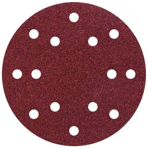 Wolfcraft 1843000 Exzenterschleifpapier mit Klett, gelocht Körnung (num) 120 (Ø) 150mm 5St.