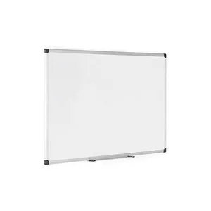 Bi-Office Whiteboard MAYA 180 x 90 cm - Memoboard mit abwischbarer Oberfläche aus lackiertem Stahl, ideal für kreative Ideen und Präsentationen im Büro. Inklusive flexibler Stifteablage für mehr Ordnung.