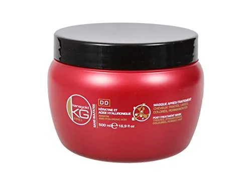 Sulfatfreie Maske mit Keratin & Hyaluronsäure - Keragold Pro DD Keratin - 500ml(1er Pack)