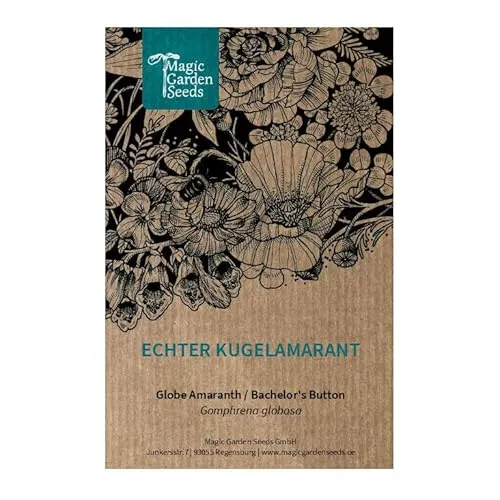 Echter Kugelamarant (Gomphrena globosa) 100 Samen schöne einjährige Trockenblume Schnittblume Teekräuter