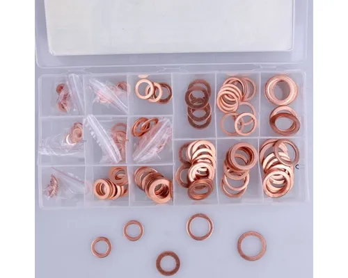 Starke Dichtungsring Dichtungsringe Kupfer 150-tlg. Sortimentskasten Kupferringe Sortiment, in praktischer Sortientsbox