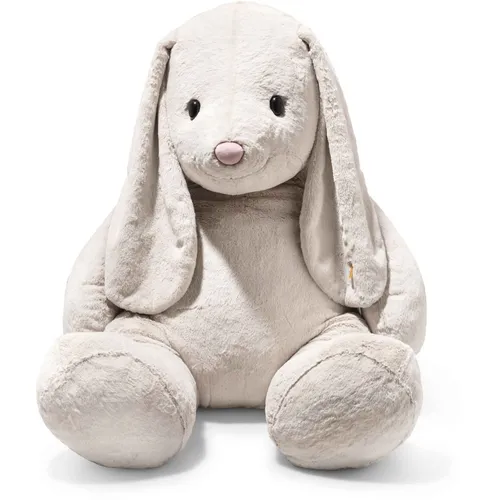 Steiff Hoppie Hase 80cm - Flauschiges Kuscheltier für Kinder - Stofftier & Teddybär, 80 cm großer Hoppie Hase aus der Gentle Giant Serie, waschmaschinenfest und ideal zum Kuscheln und Spielen.