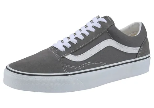 Vans U Old Skool Sneaker, GRAU, 42.5 EU - Sneaker mit gepolstertem Kragen für optimale Unterstützung und Flexibilität, verstärkten Zehenkappen für hohe Strapazierfähigkeit und der ikonische Seitenstreifen für einen klassischen Look.