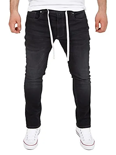 Yazubi Steve - Herren Sweathose in Jeansoptik - Baumwoll Jogging Jeans