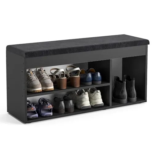 KOMTO Schuhbank mit Sitzfläche in schwarz von KOMTO