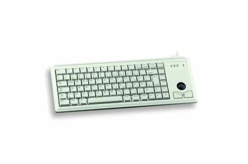 CHERRY G84-4400 Kompakte Tastatur mit Trackball - Kompakte Tastatur mit integriertem Trackball für effizientes Arbeiten ohne externe Maus. Ideal für beengte Platzverhältnisse und langlebig mit über 20 Mio. Betätigungen pro Taste.