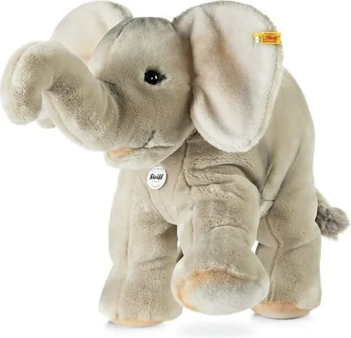 Steiff Trampili Elefant - 45 cm Kuscheltier für Kinder - Stofftiere & Teddybären, weich & waschbar, der ideale Begleiter für Abenteuer und Kuschelstunden, mit geprüfter Qualität und unbedenklichen Materialien.