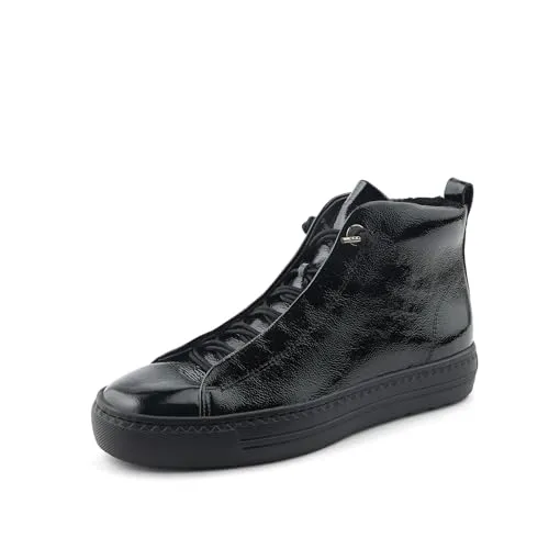 Produktbild Paul Green Damen Low-Top Sneaker Schwarz (KNAUTSCHLACK)