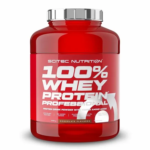 Scitec 100% Whey Protein Professional 2350g White Choco - Protein Shake für Muskelaufbau, cremiger White Chocolate Geschmack, ideal für Sportler und Fitness-Enthusiasten.
