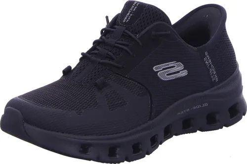 Skechers Damen Glide-Step Pro Sneaker - Schwarz, 36 EU - Damen-Sneaker mit atmungsaktivem Mesh-Obermaterial, elastischen Schnürsenkeln und flexibler Traktionssohle für optimalen Komfort und Stil.