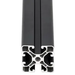 SCHMIDT Aluminium Profil 40x40mm 2000mm - Aluminium Konstruktionsprofil 4040 in Anthrazit, pulverbeschichtet und mit 8 mm Nutbreite, ideal für maßgeschneiderte Lösungen in Elektroinstallationen.