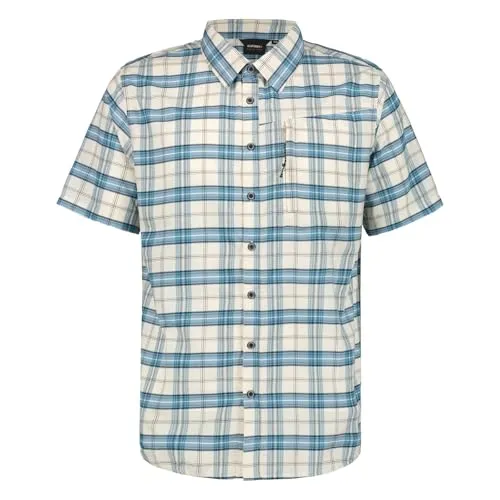 ICEPEAK Herren Hemd Wanderhemd Karohemd Outdoorhemd Brigantine, Farbe:Mehrfarbig, Artikel:-022 Blue/White, Größe:58