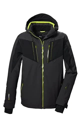 killtec Herren Skijacke KSW 413 MN SKI JCKT - Wasserdichte Funktionsjacke mit 10.000 mm Wassersäule, atmungsaktiver Unterarmventilation und abzippbarer Kapuze – perfekt für den Wintersport!