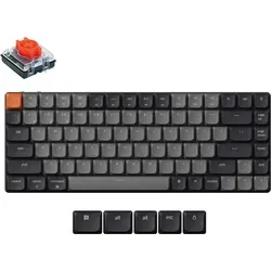 Produktbild Keychron K3 QMK/VIA Kabelloss Mechanische Tastatur Version 3, RGB LED, Hot-swap, Keychron Low Profile 2.0 Red Switch K3X-H1 - Schwarz