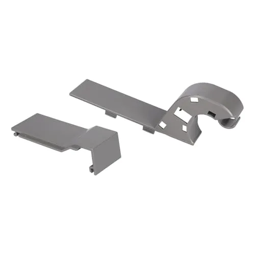 easyPART Kompatibel/Ersatz für SAMSUNG DA91-04464A Türscharnierabdeckung Set links in KühlGefrierKombination