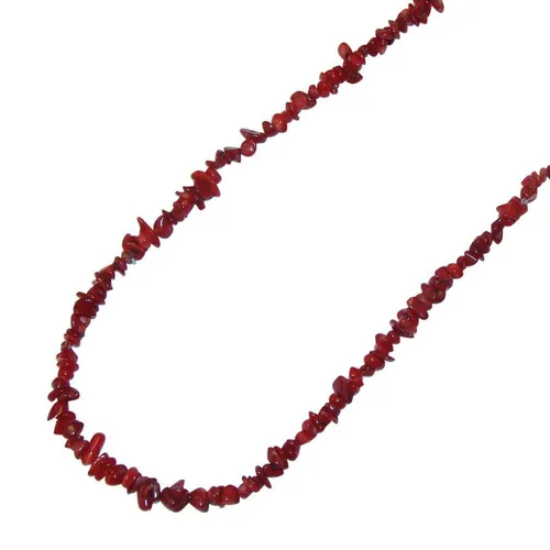 Bambus Koralle Splitterkette 90 cm endlos ohne Verschluss